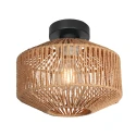 anne light & home Plafondarmatuur ROPEX 1-vlams E27 IP20, zwart dimbaar