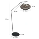 anne light & home Staande lamp ZIG-ZAG E27 IP20, dimbaar