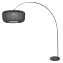 anne light & home Booglamp CURVE 1-vlams E27 IP20, zwart dimbaar