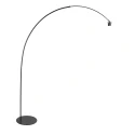 anne light & home Booglamp CURVE 1-vlams E27 IP20, zwart dimbaar