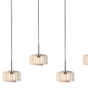 Mexlite pendant luminaire BREEZA BEACH 5 flames E27 IP20, black dimmable