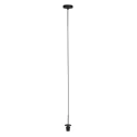 Mexlite Pendelarmatuur NOX LIGHT 1-vlams E27 IP20, zwart dimbaar