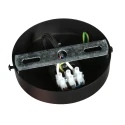 Mexlite Pendelarmatuur NOX LIGHT 1-vlams E27 IP20, zwart dimbaar