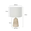 anne light & home Tafelarmatuur TRAVINO E27 IP20, dimbaar