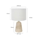 anne light & home Tafelarmatuur TRAVINO E27 IP20, dimbaar
