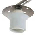 Steinhauer arc luminaire VELA LINO 1 flame E27 IP20, steel dimmable