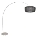 Steinhauer arc luminaire VELA LINO 1 flame E27 IP20, steel dimmable