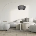 Steinhauer arc luminaire VELA LINO 1 flame E27 IP20, steel dimmable