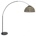 Booglamp NOX LIGHT 1-vlams E27 IP20, zwart dimbaar