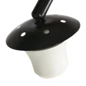 Steinhauer Booglamp NOX LIGHT 1-vlams E27 IP20, zwart dimbaar