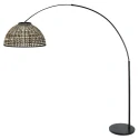 Steinhauer Booglamp NOX LIGHT 1-vlams E27 IP20, zwart dimbaar