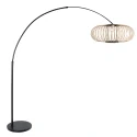 Steinhauer Staande lamp SPARKLED LIGHT 1-vlams E27 IP20, zwart dimbaar