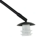 Steinhauer arc luminaire VELA LINO 1 flame E27 IP20, black dimmable
