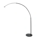 Steinhauer arc luminaire VELA LINO 1 flame E27 IP20, black dimmable