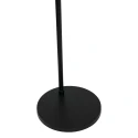 Steinhauer Booglamp VELA LINO 1-vlams E27 IP20, zwart dimbaar