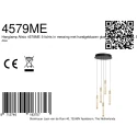 Steinhauer Pendelarmatuur ALISIO 5-vlams IP20, messing dimbaar