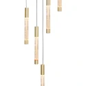 Steinhauer Pendelarmatuur ALISIO 5-vlams IP20, messing dimbaar