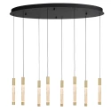 Steinhauer Pendelarmatuur ALISIO 8-vlams IP20, messing dimbaar