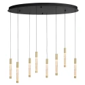 Steinhauer Pendelarmatuur ALISIO 8-vlams IP20, messing dimbaar
