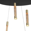 Steinhauer Pendelarmatuur ALISIO 8-vlams IP20, messing dimbaar