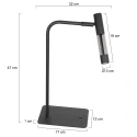 Steinhauer table lamp ALISIO IP20, dimmable