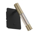 wall luminaire ALISIO 1 flame IP20, brass dimmable