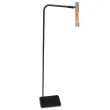 floor lamp ALISIO 1 flame IP20, brass dimmable