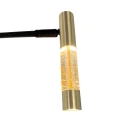 floor lamp ALISIO 1 flame IP20, brass dimmable