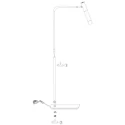 floor lamp ALISIO 1 flame IP20, brass dimmable