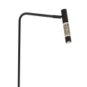 Steinhauer Staande lamp ALISIO 1-vlams IP20, zwart dimbaar