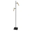 floor lamp ALISIO 2 flames IP20, brass dimmable