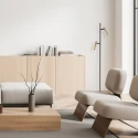 Steinhauer floor lamp ALISIO IP20, dimmable