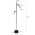 Steinhauer floor lamp ALISIO IP20, dimmable