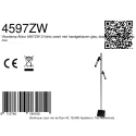 Steinhauer Staande lamp ALISIO 2-vlams IP20, zwart dimbaar