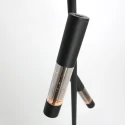 Steinhauer Staande lamp ALISIO 2-vlams IP20, zwart dimbaar