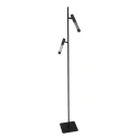 Steinhauer Staande lamp ALISIO 2-vlams IP20, zwart dimbaar