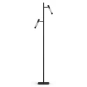 Steinhauer Staande lamp ALISIO 2-vlams IP20, zwart dimbaar
