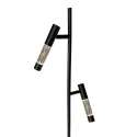 Steinhauer Staande lamp ALISIO 2-vlams IP20, zwart dimbaar