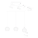 anne light & home pendant luminaire TRAVINO E27 IP20, dimmable