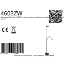 Steinhauer Staande lamp DAPHNE 2 2-vlams IP20, zwart dimbaar
