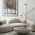 Steinhauer Staande lamp DAPHNE 2 2-vlams IP20, zwart dimbaar