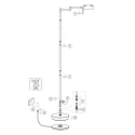 Mexlite Staande lamp GLOWGO IP20, dimbaar