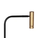 Mexlite table lamp LUMO 1 flame IP20, black dimmable