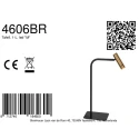 Mexlite table lamp LUMO 1 flame IP20, black dimmable