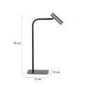 Mexlite table lamp LUMO 1 flame IP20, black dimmable
