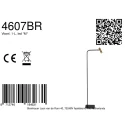 Mexlite floor lamp LUMO 1 flame IP20, bronze dimmable