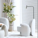 Mexlite floor lamp LUMO 1 flame IP20, steel dimmable