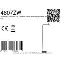 Mexlite floor lamp LUMO 1 flame IP20, black dimmable
