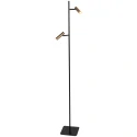 Mexlite floor lamp LUMO 2 flames IP20, black dimmable