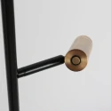 Mexlite floor lamp LUMO 2 flames IP20, black dimmable